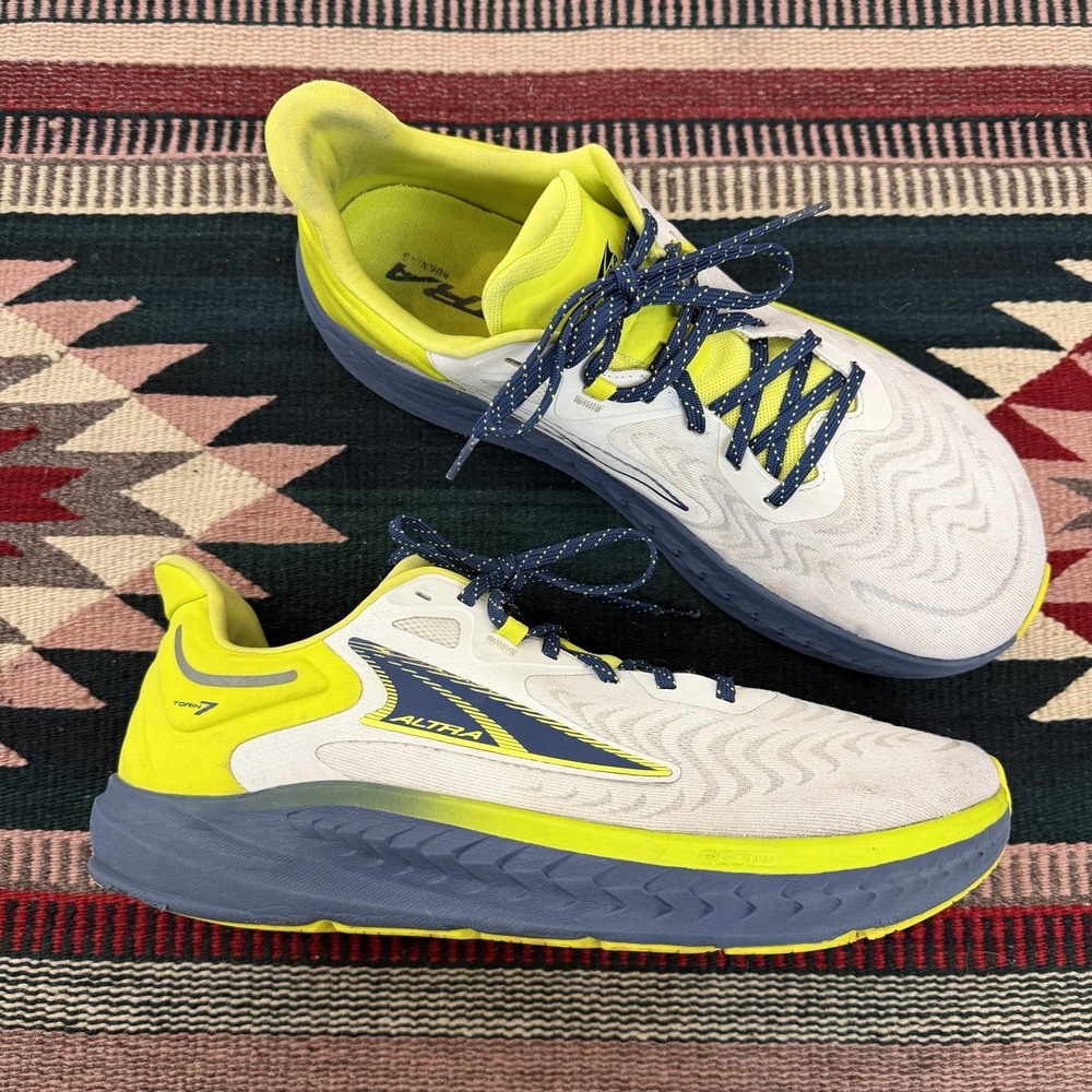 Altra Torin 7 Athletic Running Training Shoes Sz 12 Lime Blue AL0A82C4340 Comfor